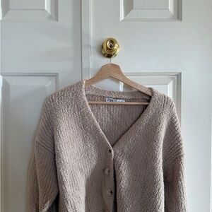 Zara Women's Beige Cardigan